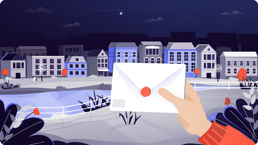 Miscommunicatie overheidsinstanties met brieven afbeelding