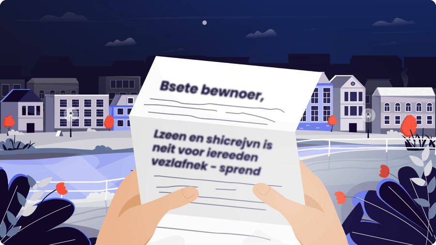 Woningcorporatie brief afbeelding