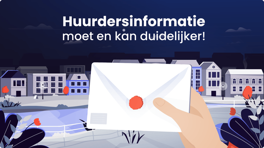 Woningcorporatie miscommunicatie met brieven afbeelding